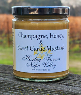 Champagne, Honey, and Sweet Garlic Mustard